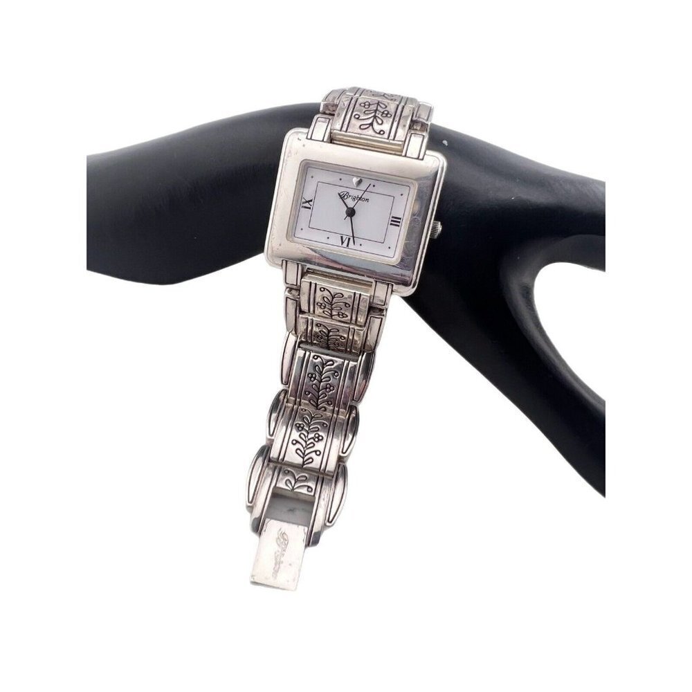 Brighton Dresden Watch 6.75 - 7" Comes With New Battery Silver Plated Excellent